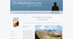 Desktop Screenshot of do-meditation.com
